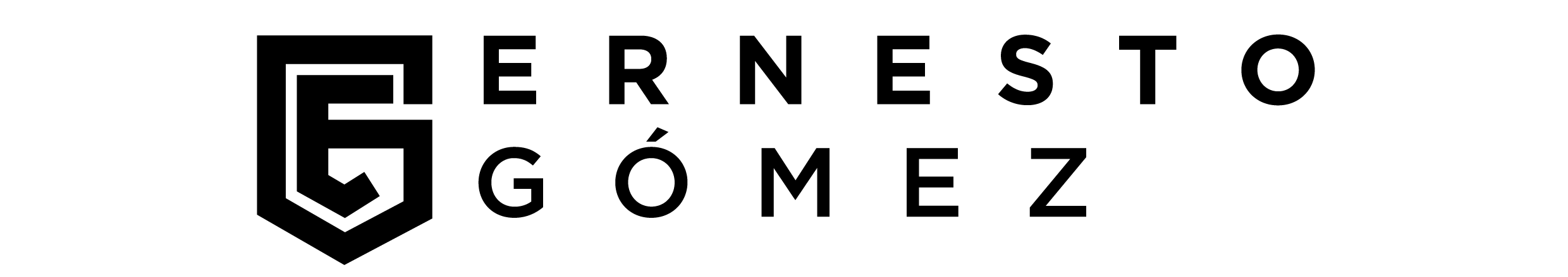 Logo negro - Ernesto Gómez